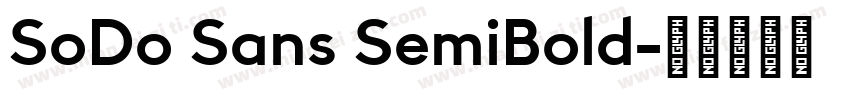 SoDo Sans SemiBold字体转换